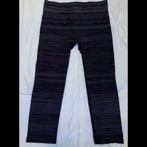 Gray & Black Striped Leggings